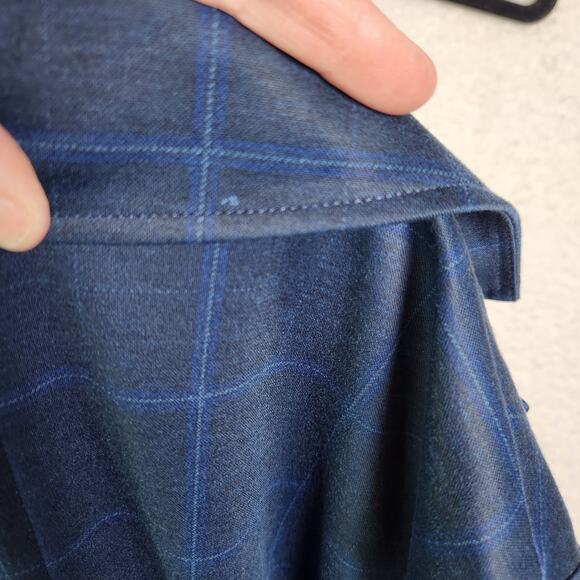 Cabi Sunset Kiss Windowpane Blazer 5425 Sz 8 Button Blue Academia Preppy Career - Picture 5 of 16